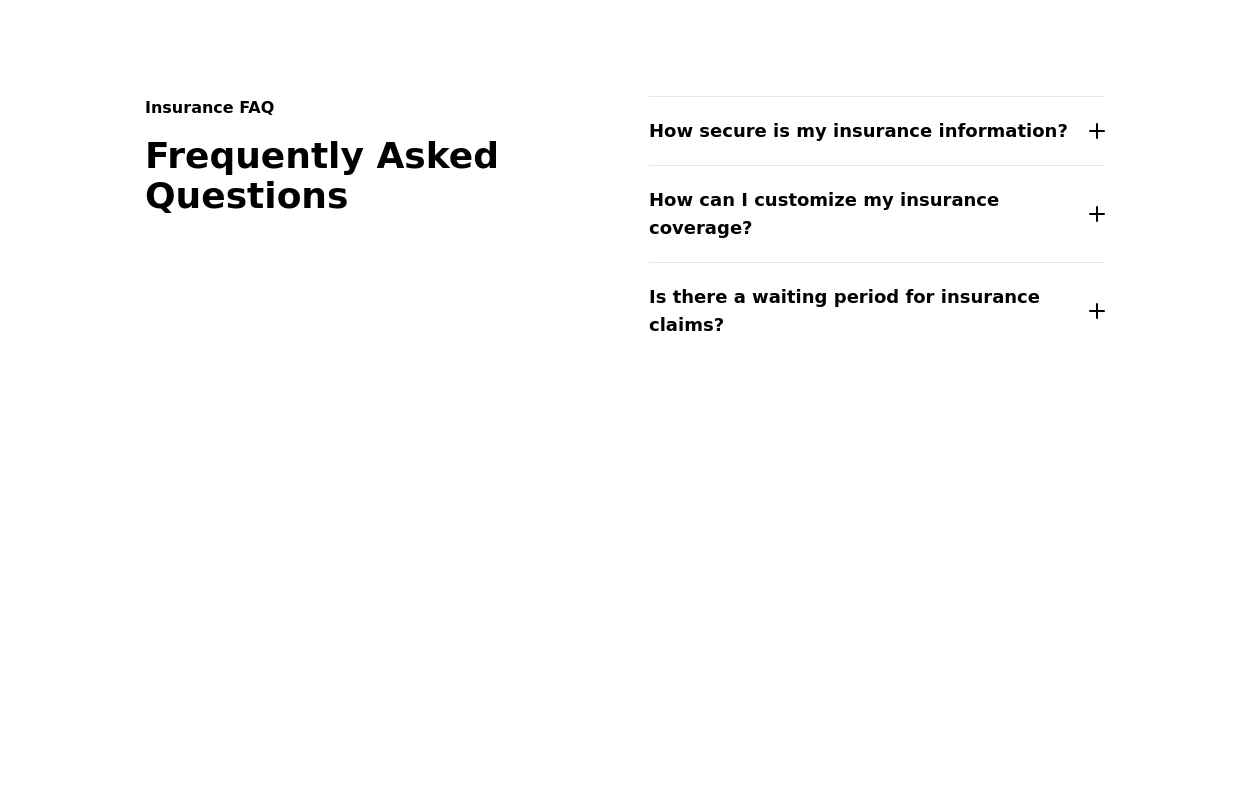 Accordion FAQ Tailwind CSS Example