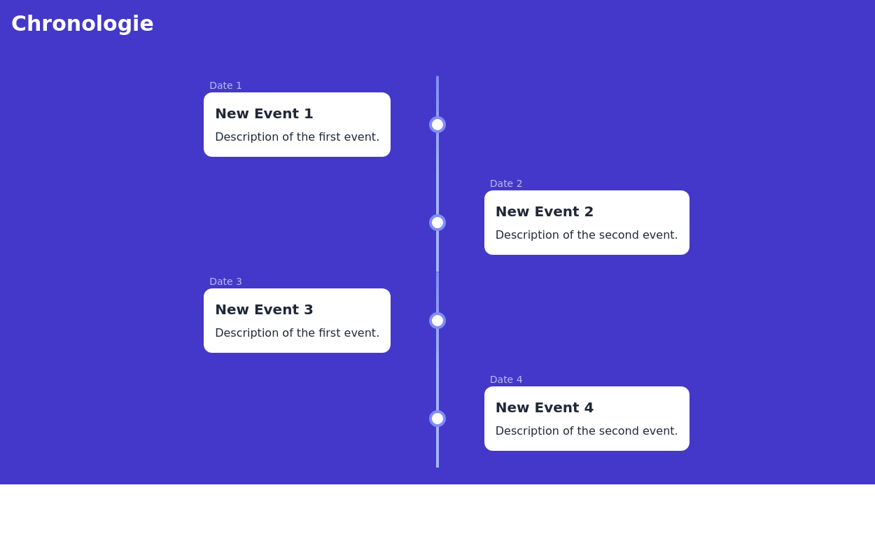 Event Timeline Tailwind CSS Example