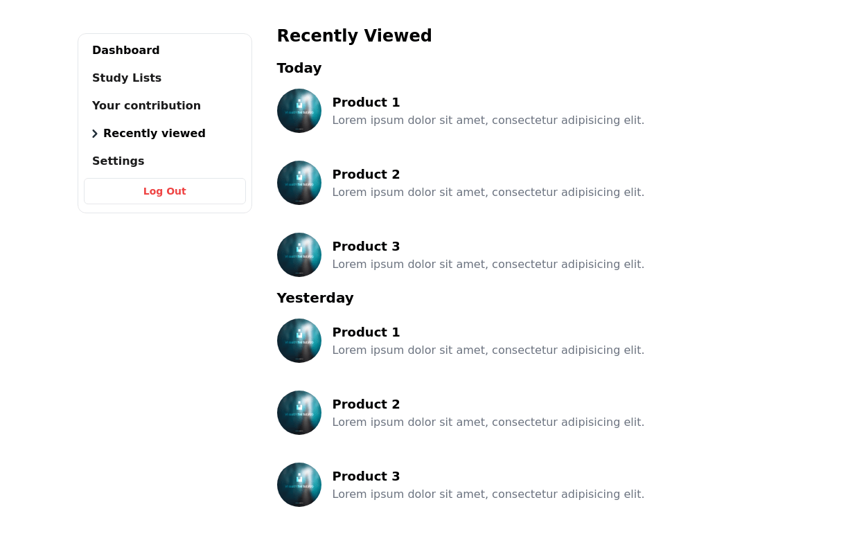 Tailwind Sidebar Layout Tailwind CSS Example