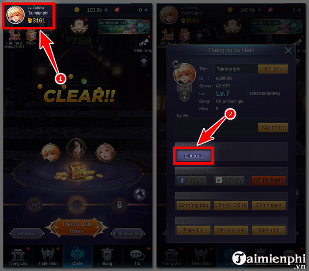 Code game Idle Angels, cách nhập giftcode mới nhất