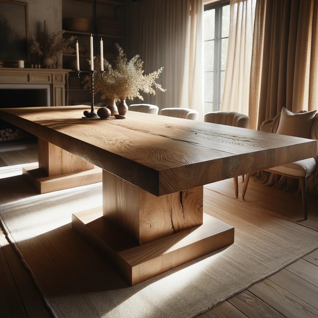 Oak Dining Room Table Taitlin Studio