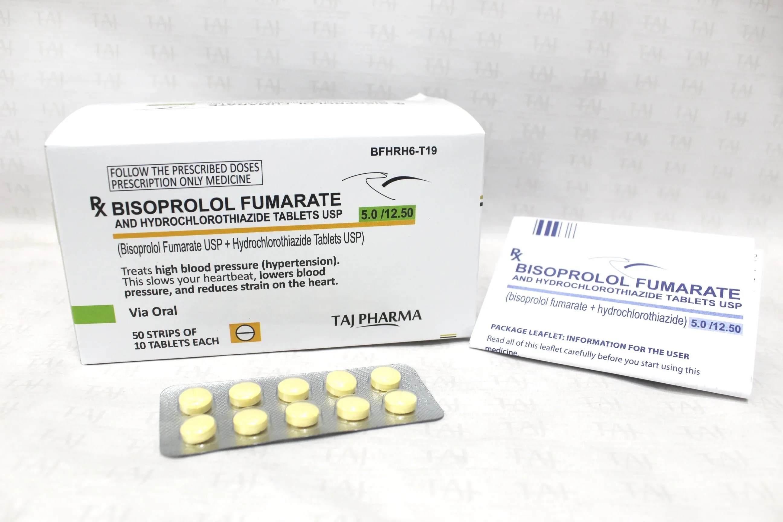 Bisoprolol and Hydrochlorothiazide Tablets USP 5mg+12.5mg