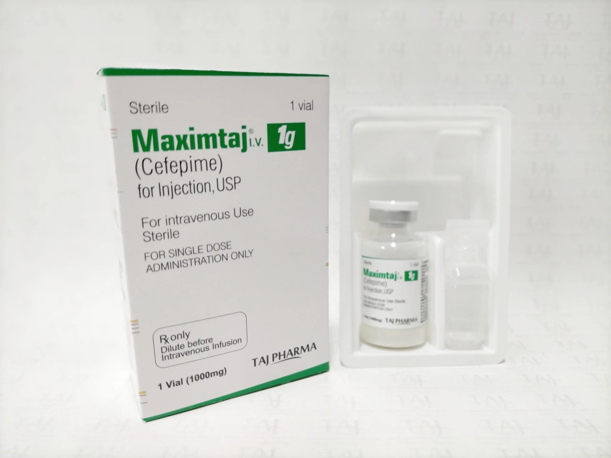 Cefepime for Injection 1000mg Taj Pharma Taj Generics Pharmaceuticals