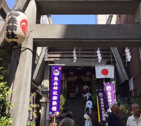 烏森神社の幸運の鈴守