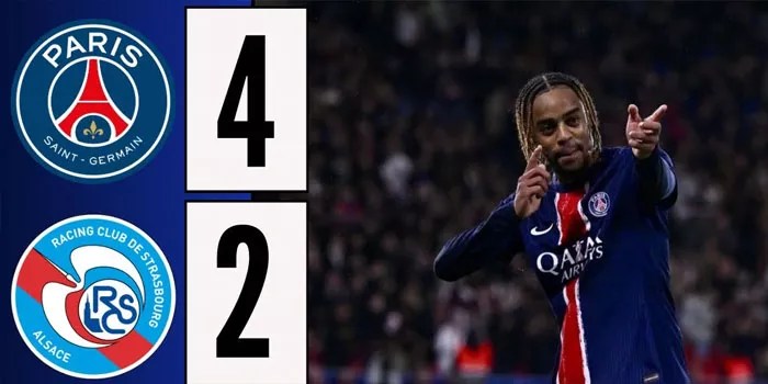 PSG Pertahankan Keunggulan di Ligue 1 dengan Kemenangan 4-2 atas Strasbourg