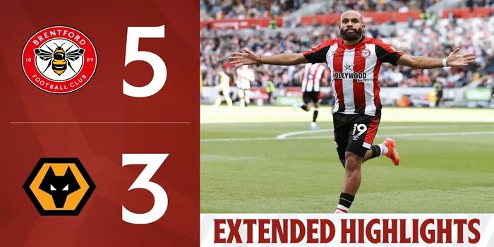 Gol-Gol Spektakuler Brentford Hancurkan Wolves dengan Skor 5-3