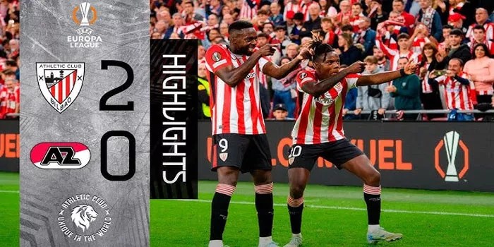 Duel Sengit UEFA, Athletic Club Mengalahkan AZ Alkmaar 2-0