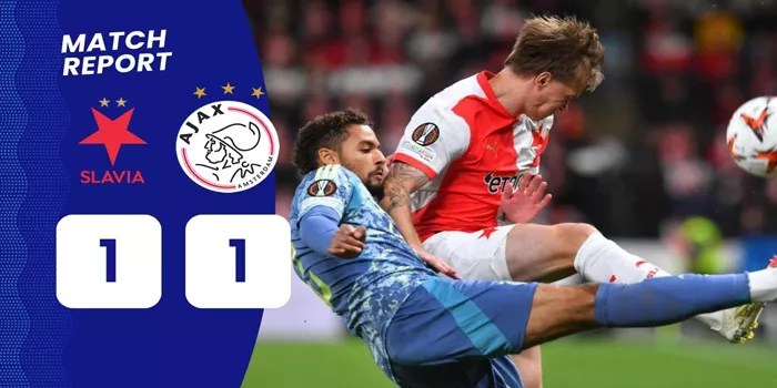 Slavia Prague Imbang 1-1 Dengan Ajax di Liga Europa