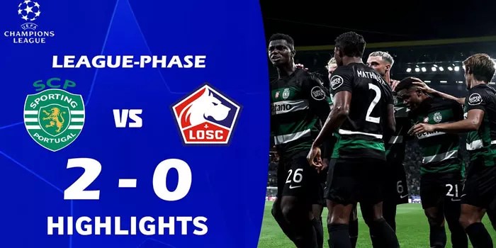UEFA Champions League – Sporting Lisbon Berhasil Menjinakkan Lille 2-0 