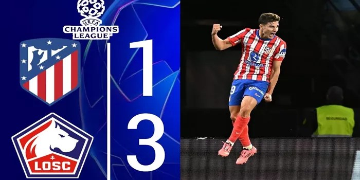 Liga Champions – Atletico Madrid Harus Menanggung Malu Usai Dikalahkan Oleh Lille 3-1