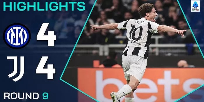 Liga Italia – Hasil Pertandingan Inter Milan 4-4 Juventus, 28 Oktober 2024