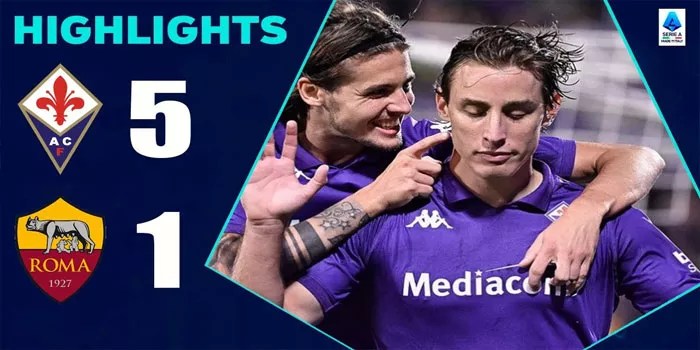 Fiorentina Mempermalukan Roma dengan Kemenangan Telak 5-1​