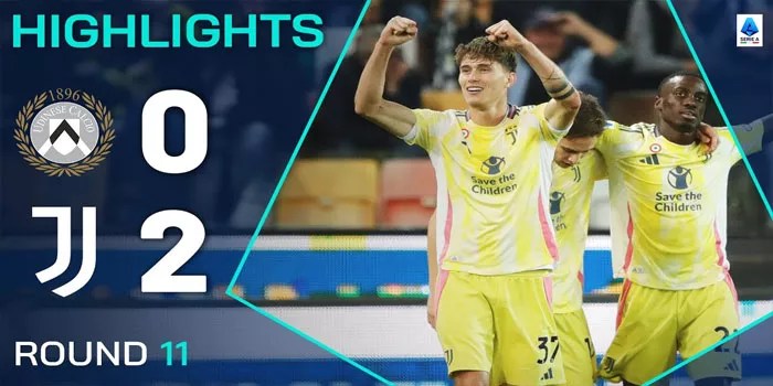 Juventus Tampil Gemilang, Kalahkan Udinese dengan Skor 2-0
