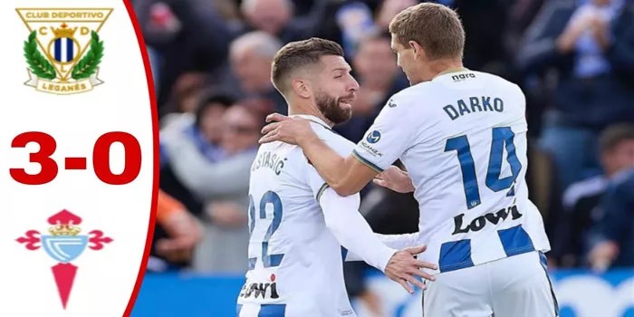 Leganes Raih Kemenangan Besar 3-0 Atas Celta Vigo
