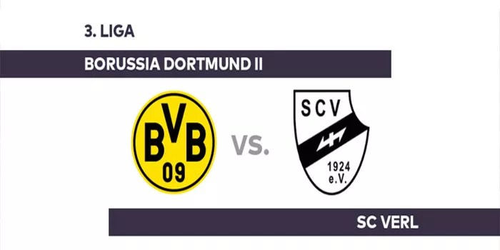 Borussia Dortmund II Kalahkan SC Verl 3-1 di German 3. Liga