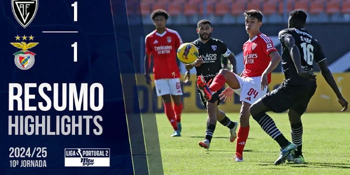 Liga Portugal 2 – Hasil Pertandingan Academico Viseu Vs Benfica B, Kedua Tim Bermain Imbang 1-1