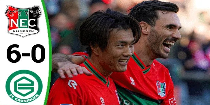 NEC Gempur Groningen 6-0, Kemenangan Telak Dengan Tampil Dominan