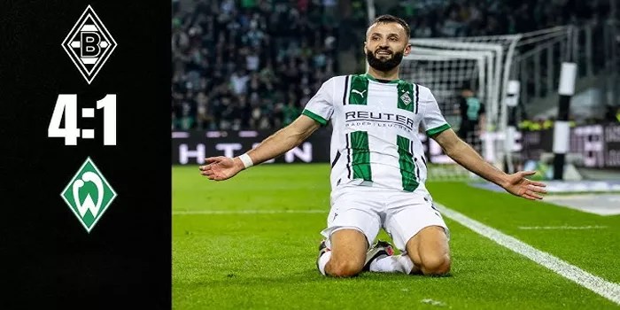 Bremen Tak Berdaya Gladbach Tunjukkan Kualitas dengan Kemenangan 4-1