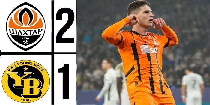 Liga Eropa – Hasil Shakhtar 2-1 Young Boys, 7 November 2024