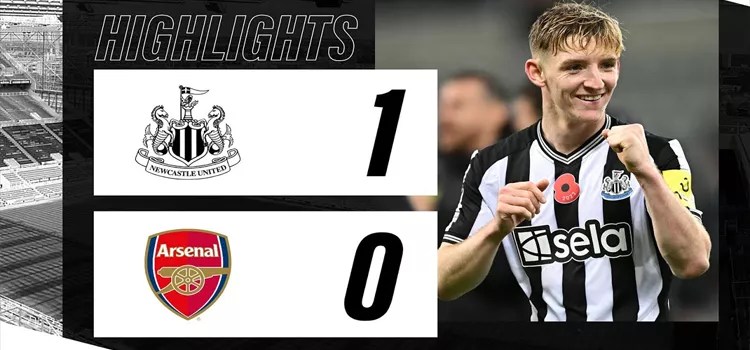 Hasil ​Pertandingan Newcastle vs Arsenal: Skor 1-0