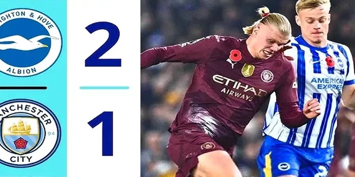 Brighton Mengejutkan Manchester City dengan Comeback Menakjubkan 2-1!