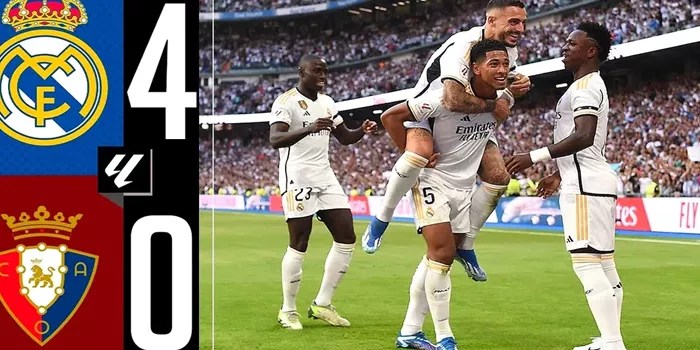 Real Madrid Kembali Ke Jalur Kemenangan dengan Kemenangan 4-0!