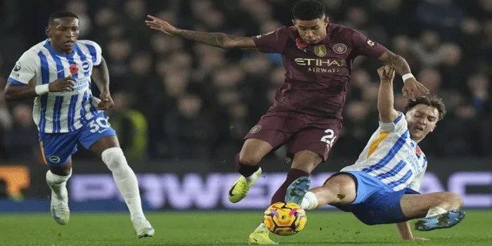 Manchester City Dipermalukan Pemain Brighton