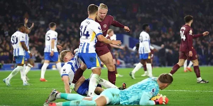 Man City Tak Berdaya, Brighton Tarik Poin Berharga 2-1!