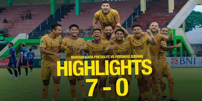 Liga 2 – FC Bhayangkara Mempermalukan Persikas Subang Dengan Skor Telak 7-0 Tanpa Balas!