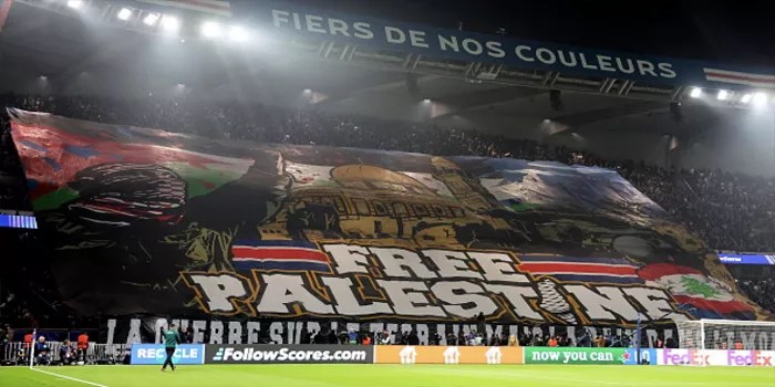 Spanduk Free Palestine di Laga PSG Memicu Kontroversi!