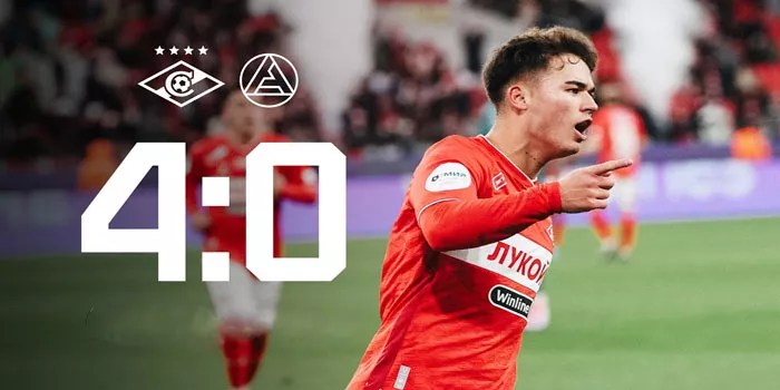 Spartak Moscow Hancurkan Akron Tolyatti Dengan Skor 4-0