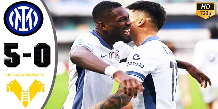 Inter Milan Hancurkan Verona 5-0