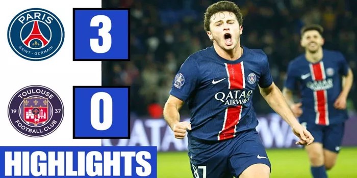PSG Buat Toulouse Tak Berdaya dengan Skor 0-3