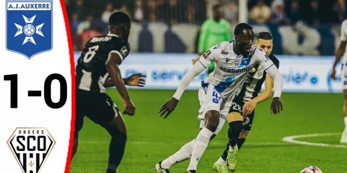 Pertahanan Kuat Auxerre Bawa Kemenangan Tipis 1-0 Melawan Angers