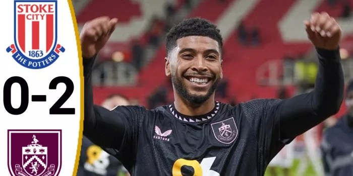 Stoke City Terpuruk, Burnley Raih Poin Penuh di Kandang Lawan