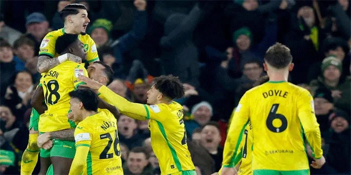 Norwich City 2-1 Coventry City: Amankwah Forson Cetak Dua Gol di Waktu Tambahan