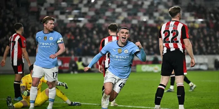 Man City Buang Keunggulan Dua Gol Saat Brentford Rebut Hasil Imbang