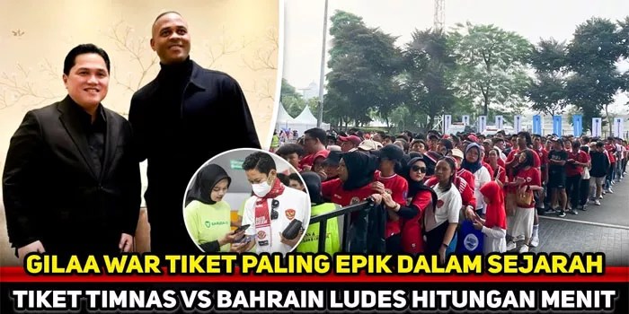 Tiket Penonton Timnas Garuda Indonesia Melawan Bahrain Ludes Dalam Sehari!