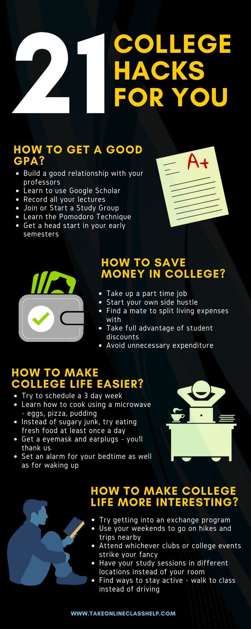COLLEGE HACKS 21 TIPS TO CHANGE YOUR LIFE