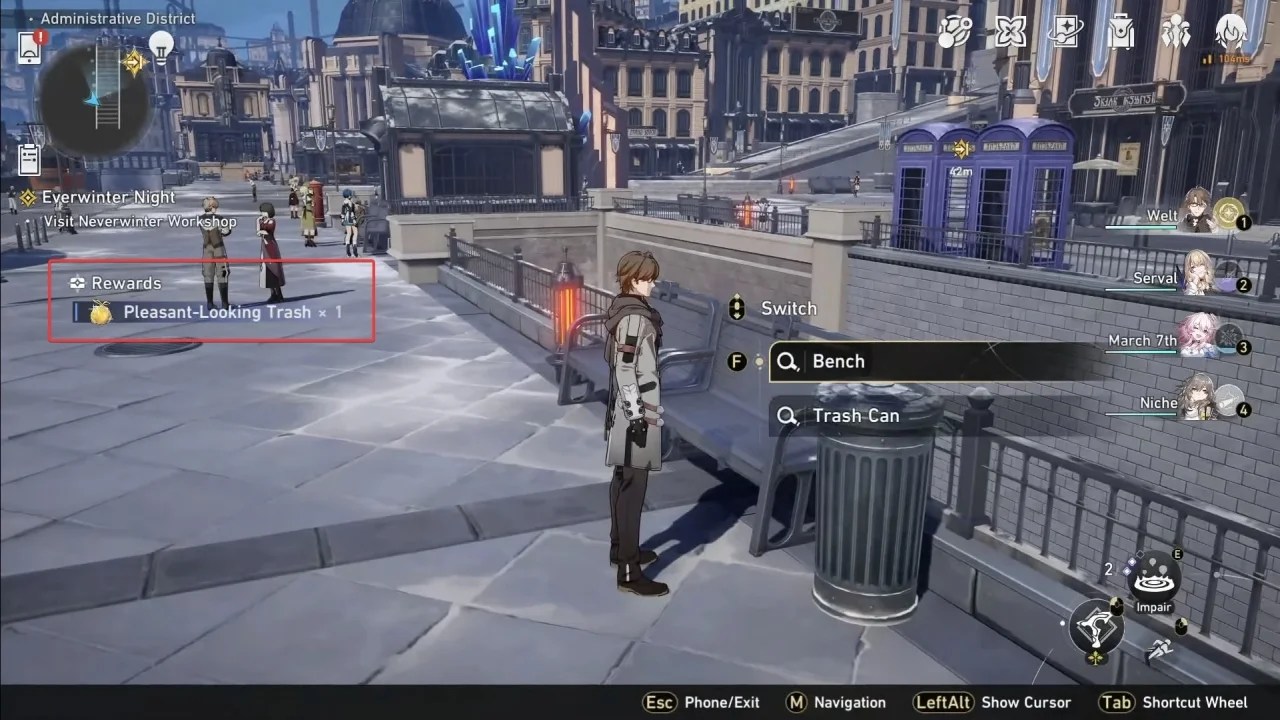 Honkai Star Rail How to Get Trash Cans?