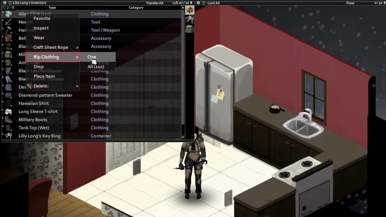 Project Zomboid How to Level up Tailoring?