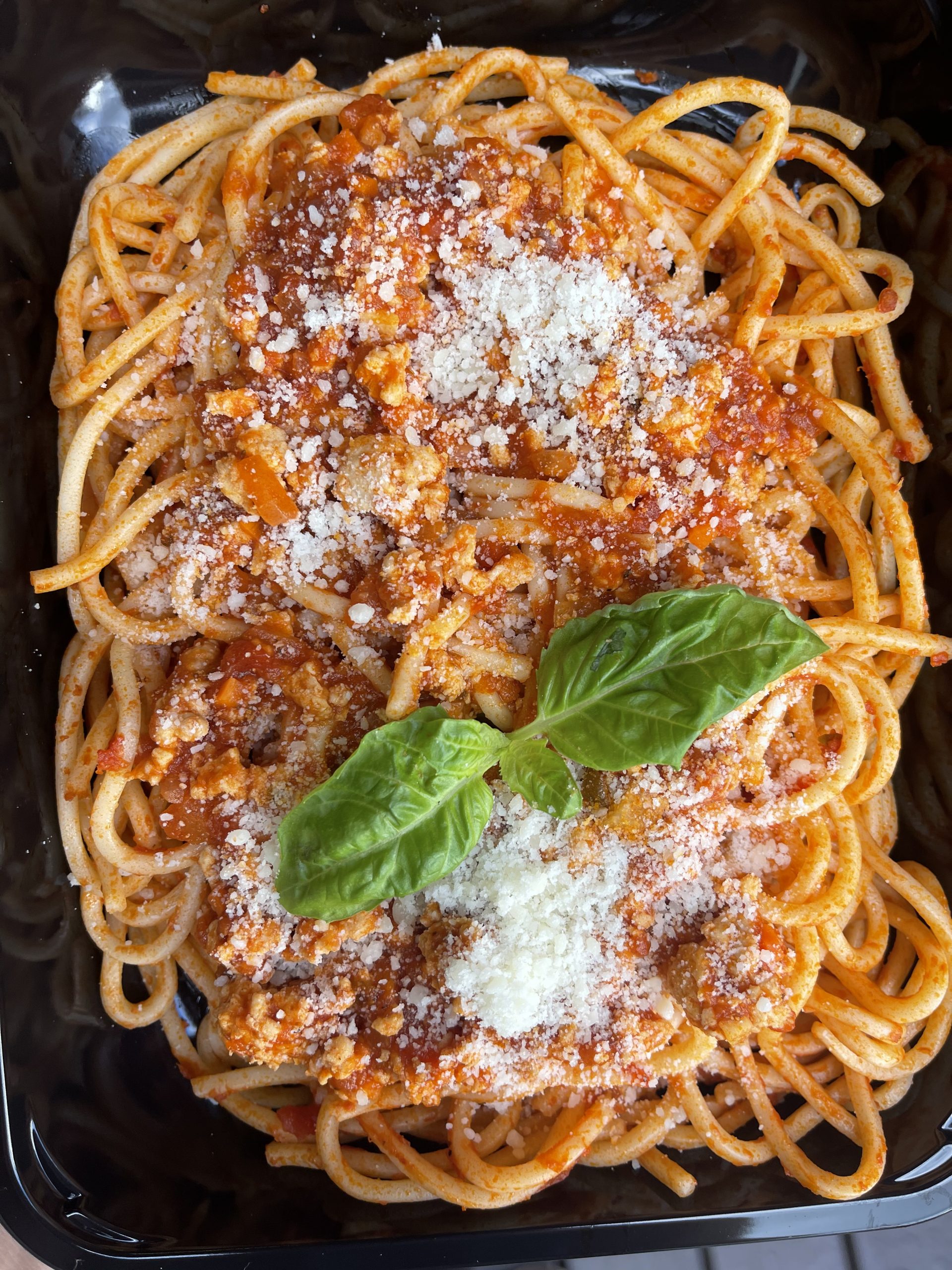 Spaghetti or Bucatini Turkey Bolognese Thyme 2 Eat