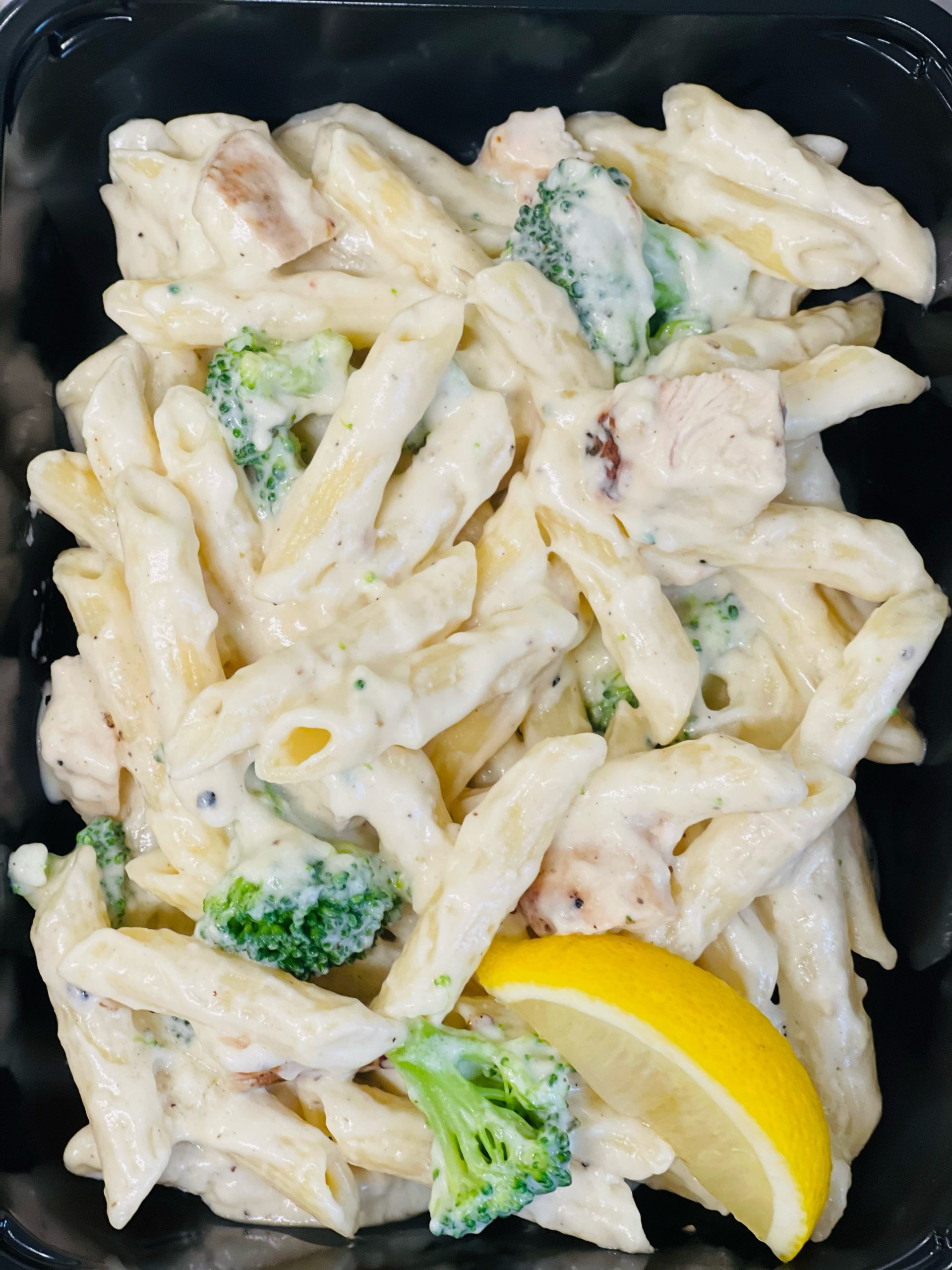 Three Cheese Chicken & Broccoli Alfredo Penne Thyme 2 Eat