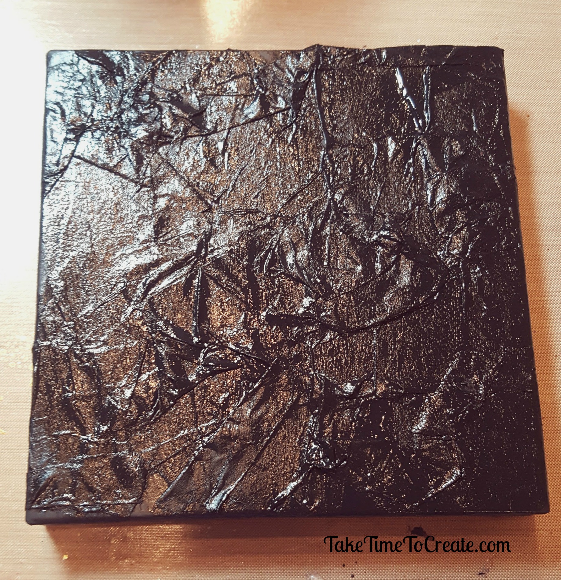 Metallic Mixed Media Box