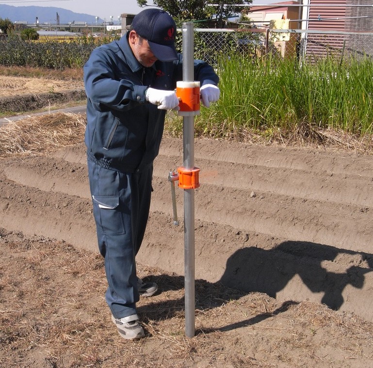 パイプ打込み器「スライドハンマーGS50」 商品紹介 タキイ農業資材オンライン