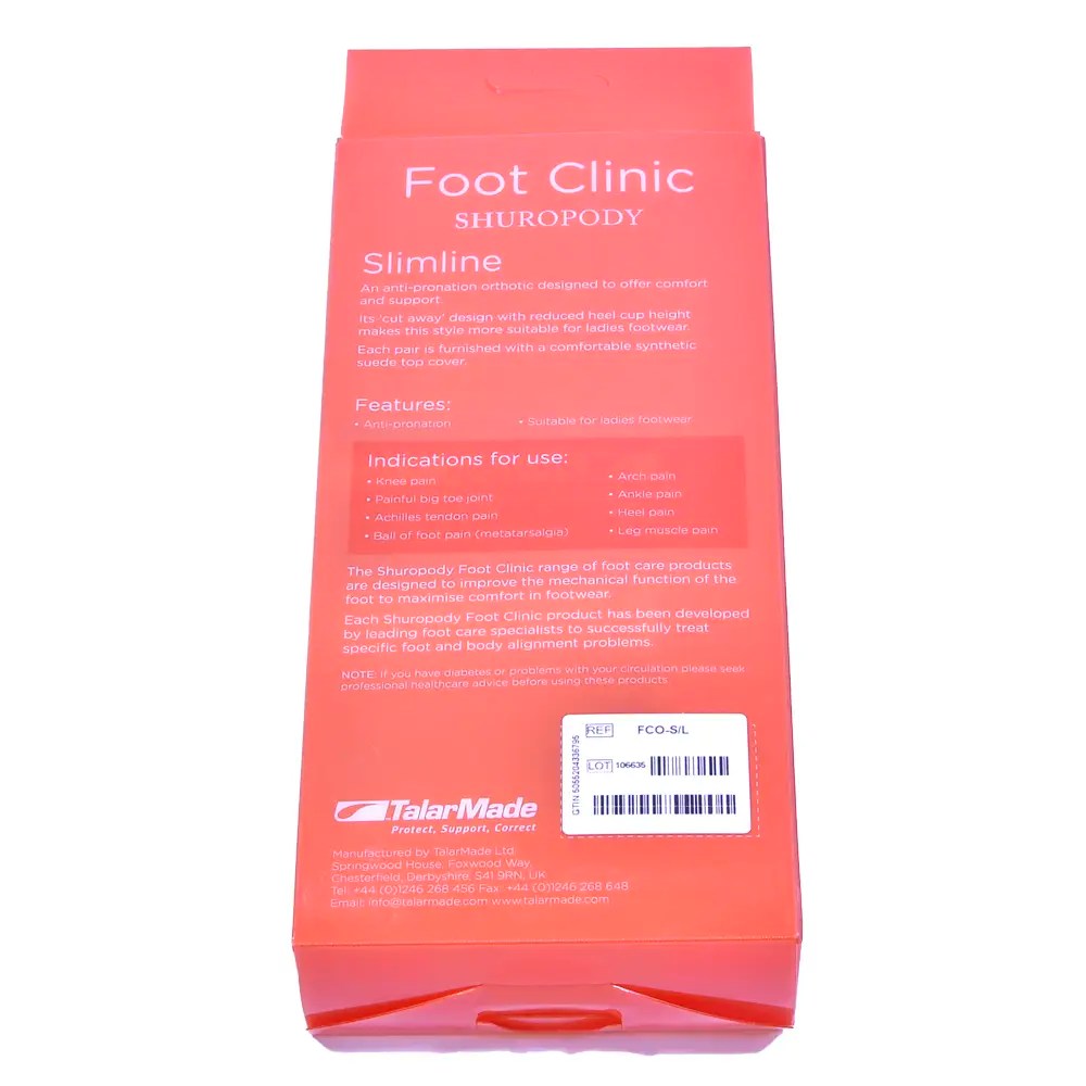Foot Clinic Slimline Insole TalarMade Ltd