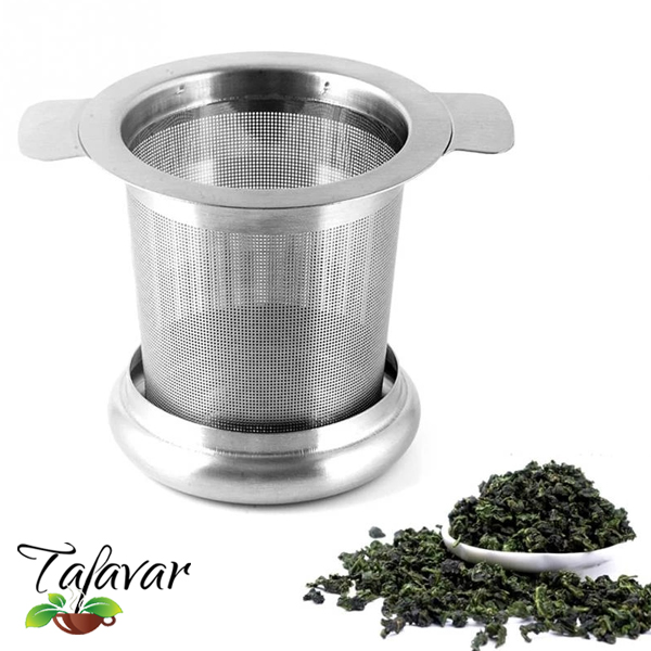 Tea Infuser Stainless Steel with Lid as Drip Tray Tea Strainer YH460103