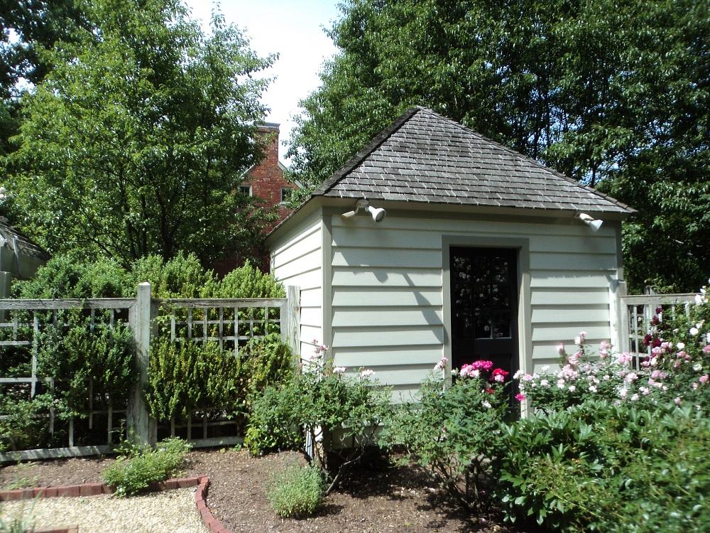 shed & rose garden