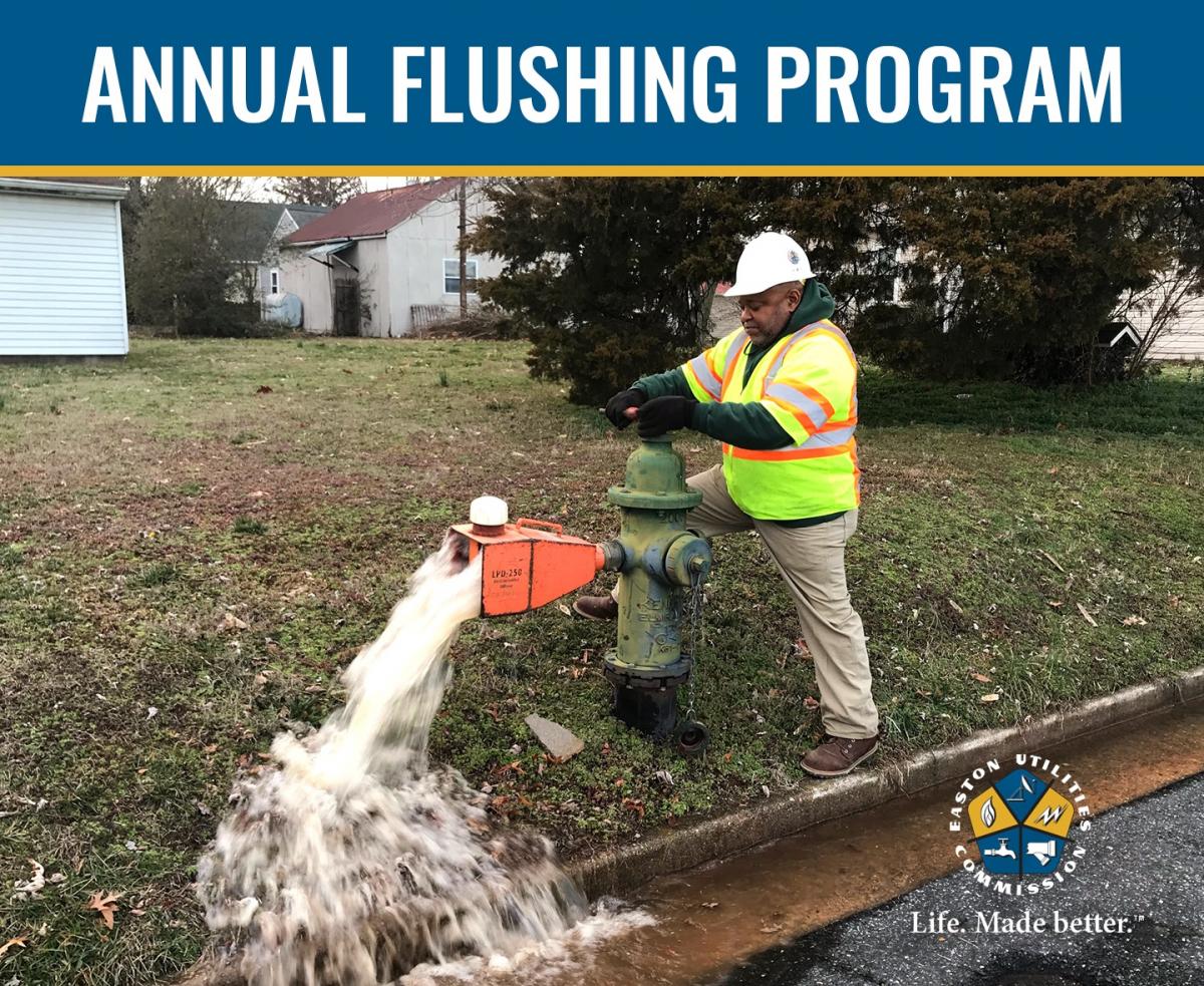 Easton Utilities Begins Annual Flushing Program Talbot Spy
