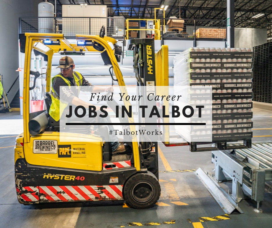 Jobs Available Throughout Talbot County June 17, 2019 Talbot County